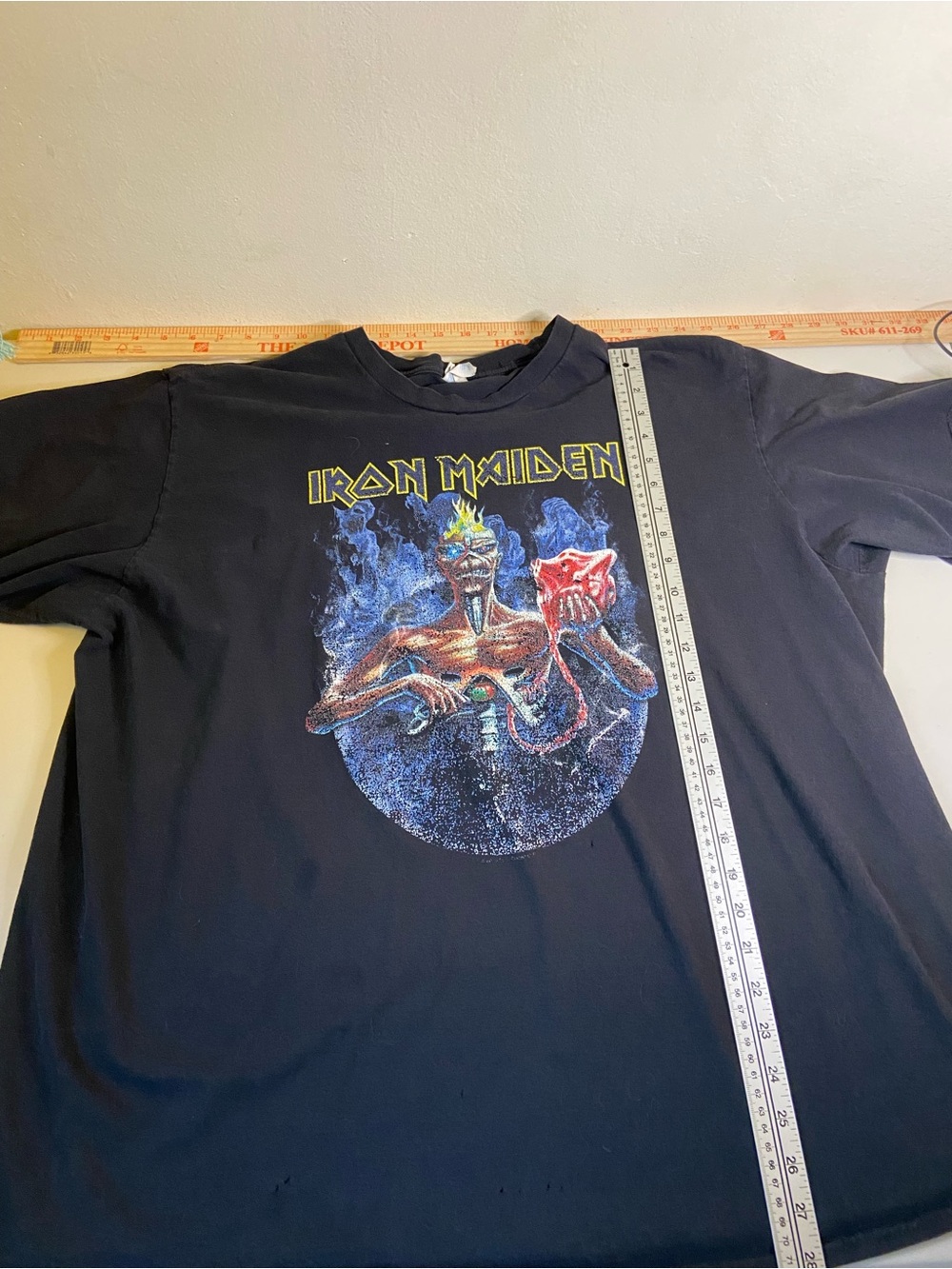 Port and Company Black Iron Maiden Long Sleeve Graphic Tee